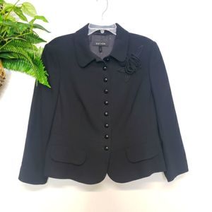 Escada Flower Button Down Jacket Size 44